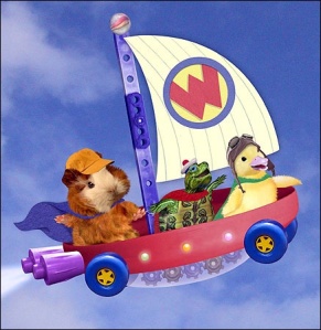 I can't say "teamwork" without thinking of Wonder Pets: "What's gonna work? Teamwork!" The kids were way too old for this show by the time it aired, but it was so adorable we sometimes watched it anyway. "This calls for some celewy!"